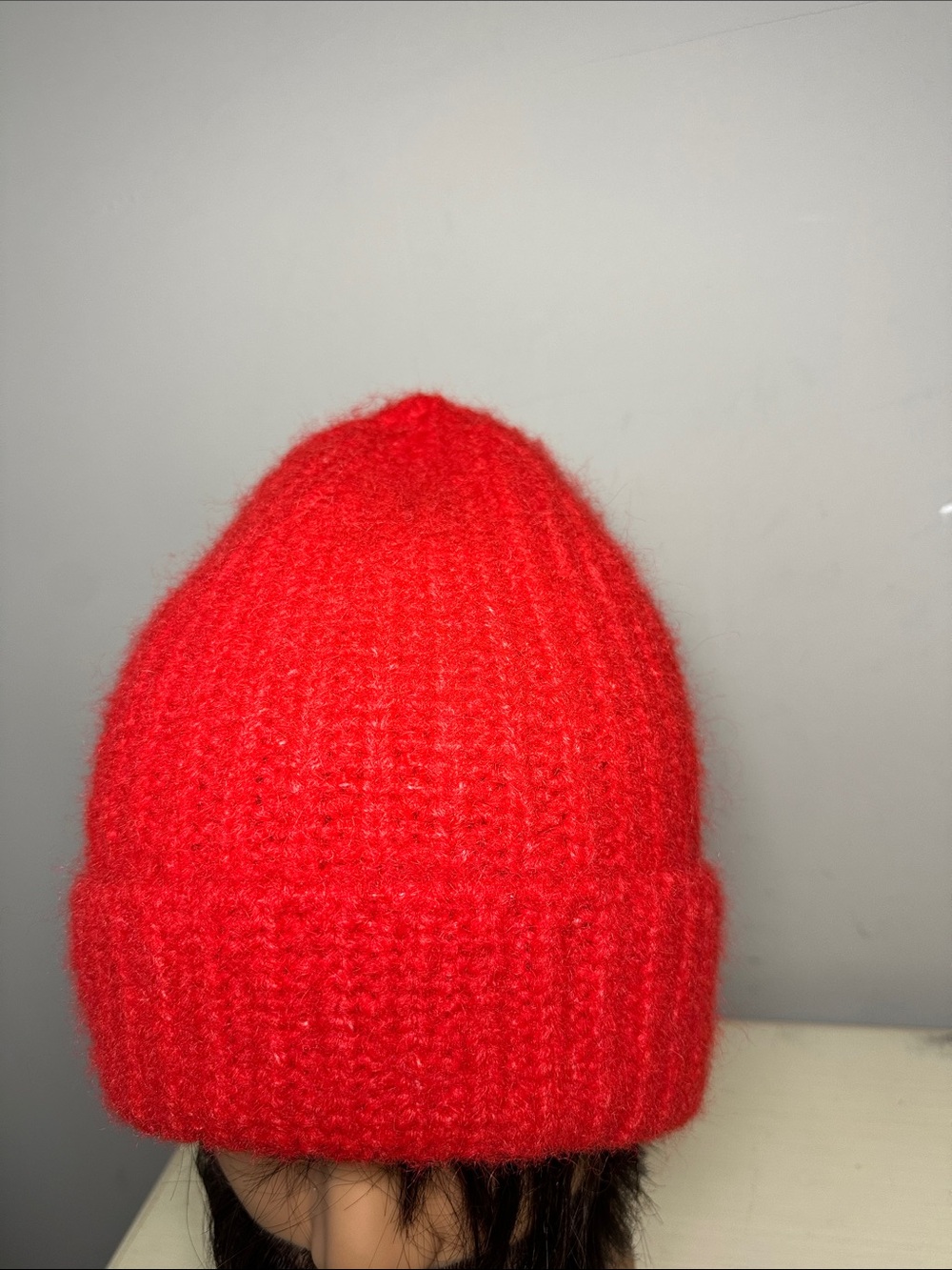 CALIA Red Knit New Beanie Hat Cozy Winter Cap